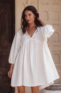 women organic linen dress