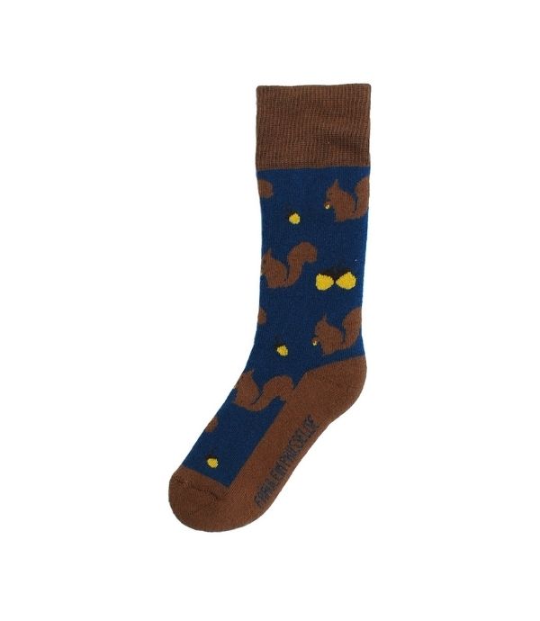 Organic Cotton Terry Kids Knee Socks Squirrel