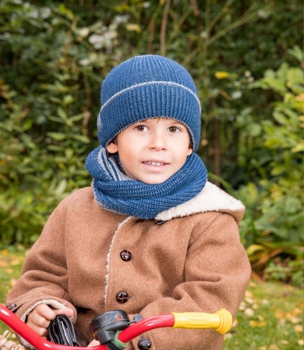 Pickapooh Organic Wool Knit Kids Beanie